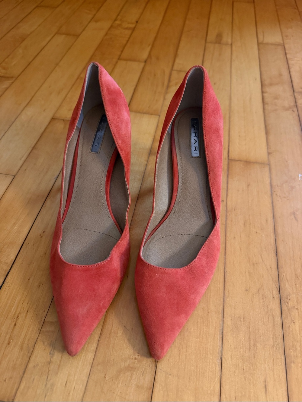 Tahari Coral Suede Pointed-Toe Pumps